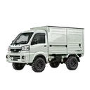 A white box van truck